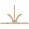 Ekena Millwork Richland Rough Sawn Timber Gable Bracket, Douglas Fir, 72"W x 48"H x 2"D x 4"F, 16/12 Pitch GBW072X48X0204RIC00RDF - alternate 1